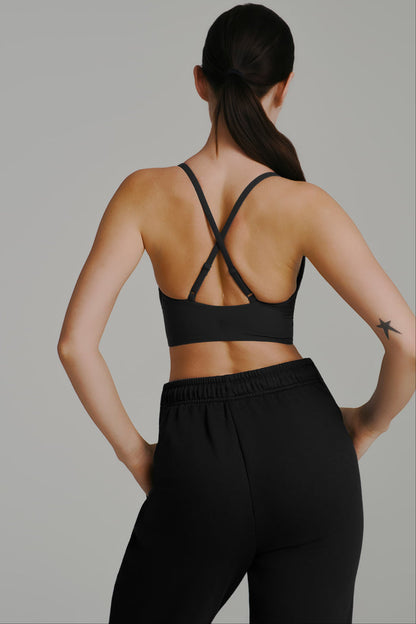 Poshknit Sports Bra - Onyx Black