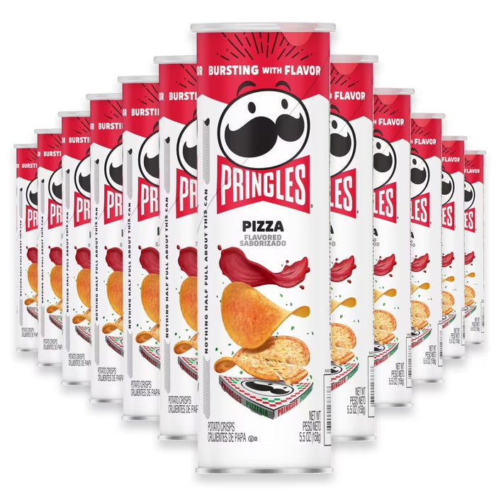 Pringles Pizza Flavored Potato Crisps - 5.5 oz - 14 Pack