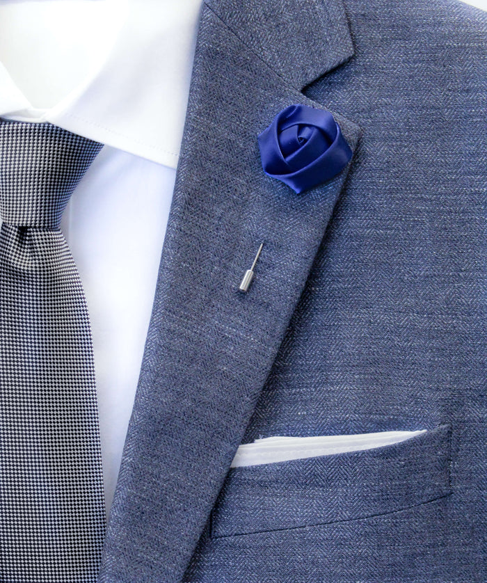 Proper Not Pauper Flower Lapel Pin