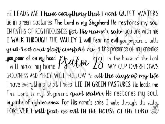 Psalm 23 Tumbler