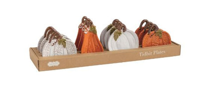 Pumpkin & Gourd Tidbit Plates 4 STYLES