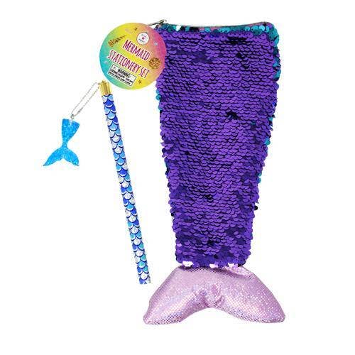Reversible Sequin Mermaid Stationery Set