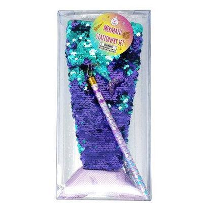 Reversible Sequin Mermaid Stationery Set