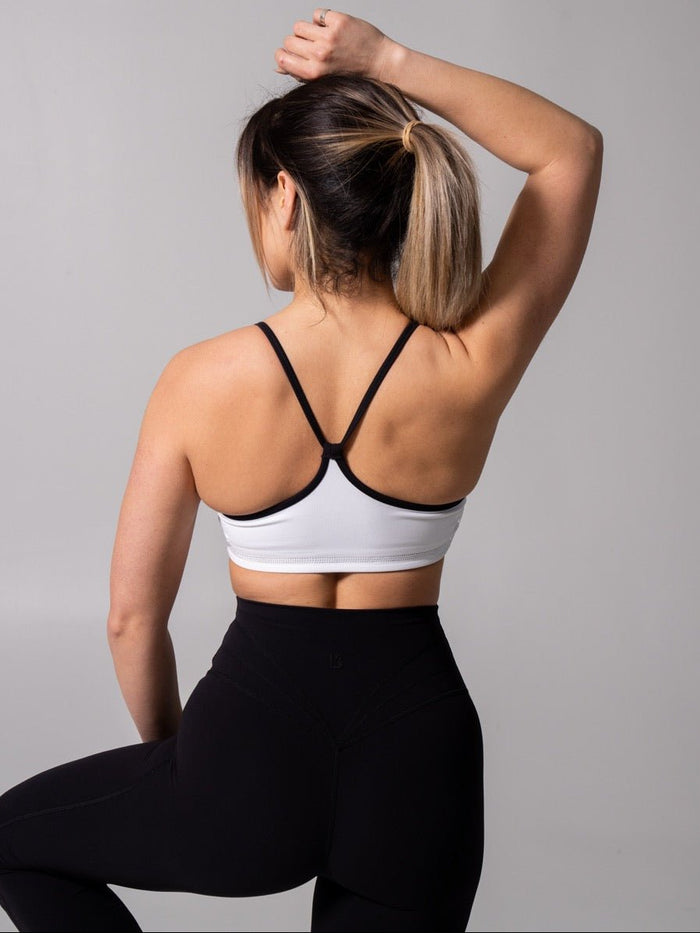 Reversible Sports Bra - Onyx Black and White