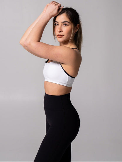 Reversible Sports Bra - Onyx Black and White