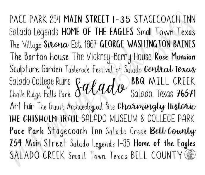 Salado, TX Travel Mug