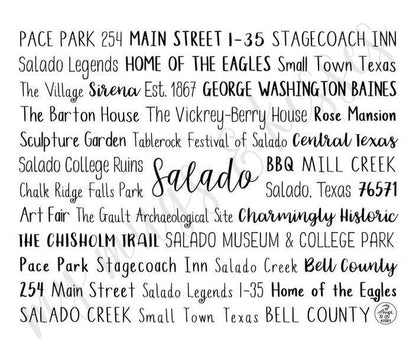 Salado, TX Travel Mug