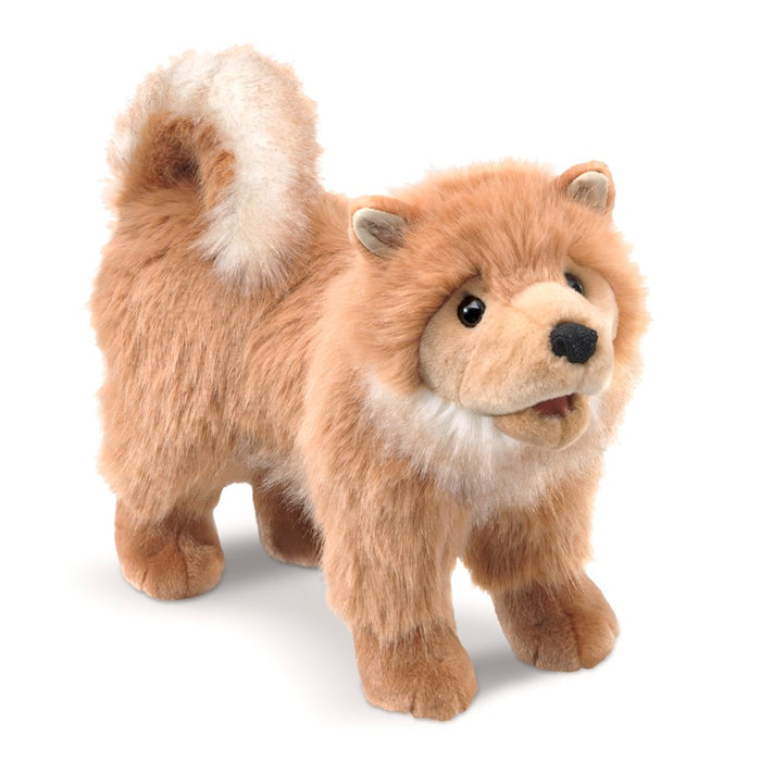 "Sale" Folkmanis - Pomeranian Hand Puppet Dog Plushie 3139