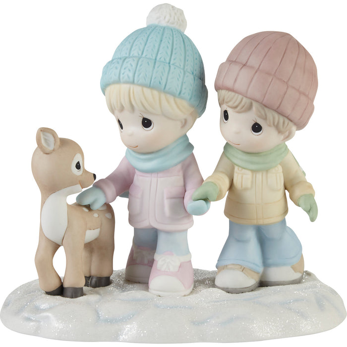 "Sale" Precious Moments - A Winter Walk Is Warmer With You Porcelain Figurine 231038