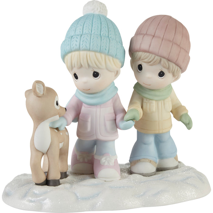 "Sale" Precious Moments - A Winter Walk Is Warmer With You Porcelain Figurine 231038