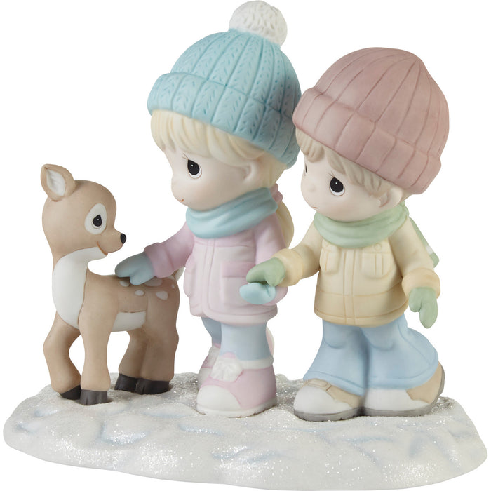 "Sale" Precious Moments - A Winter Walk Is Warmer With You Porcelain Figurine 231038
