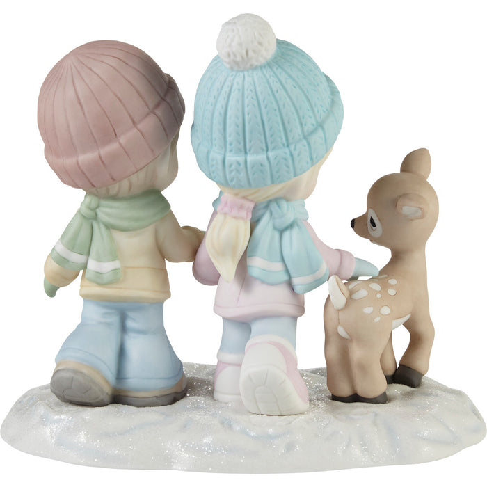 "Sale" Precious Moments - A Winter Walk Is Warmer With You Porcelain Figurine 231038