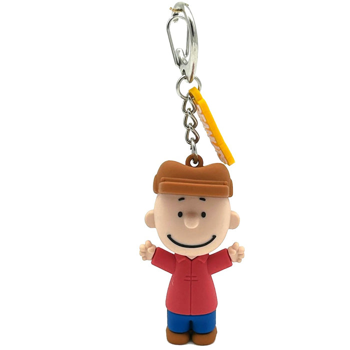 "Sale" Precious Moments Peanuts - Holiday Charlie Brown Backpack Bag Clip Charm 249710