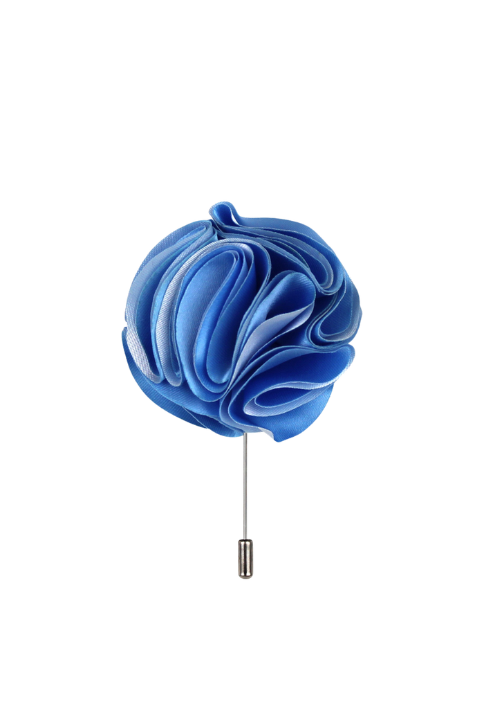 Shades of Blue Flower Lapel Pin