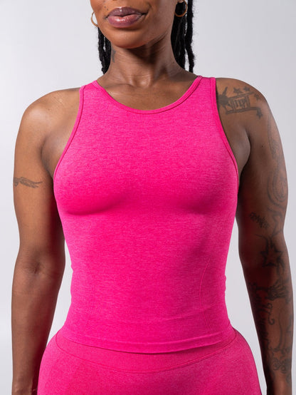 Shape Seamless Hip Tank - Heather Miami Vice