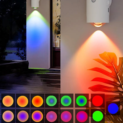 Smart Motion Sensor Wall Lamp with Colorful Gradient