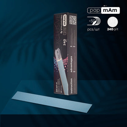 Staleks Disposable files papmAm for straight nail file (soft base) Exclusive 22, 240 grit (50 pcs) Nail file Staleks