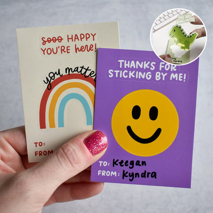 Sticker Gram Greeting Card（1 set/10 pcs）