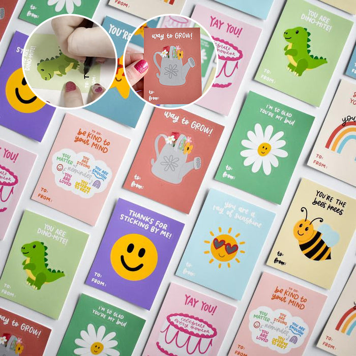 Sticker Gram Greeting Card（1 set/10 pcs）
