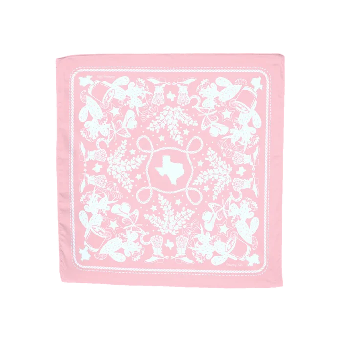 Texas Sun Embroidered Bandana, Assorted