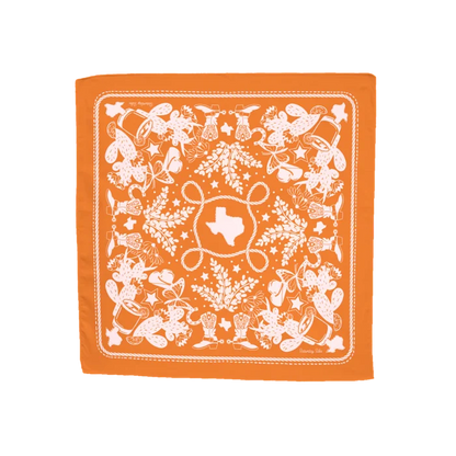 Texas Sun Embroidered Bandana, Assorted