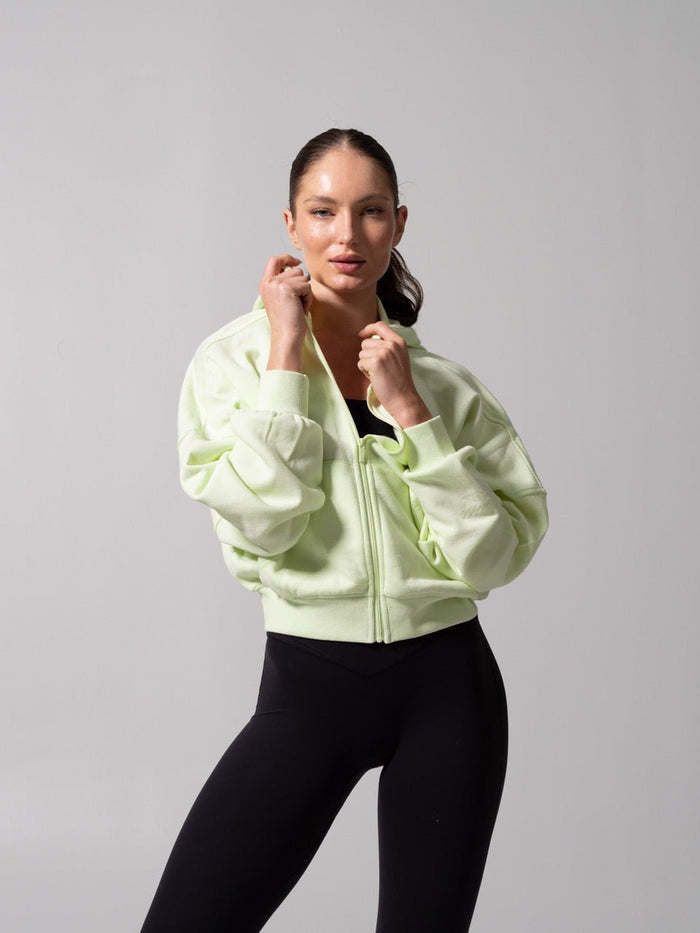 Threads Waist Zip Hoodie - Light Margarita