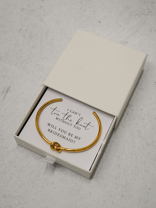 "Tie the Knot" Bridesmaid Proposal Bracelet - Giftware - Honey Fawn Boutique