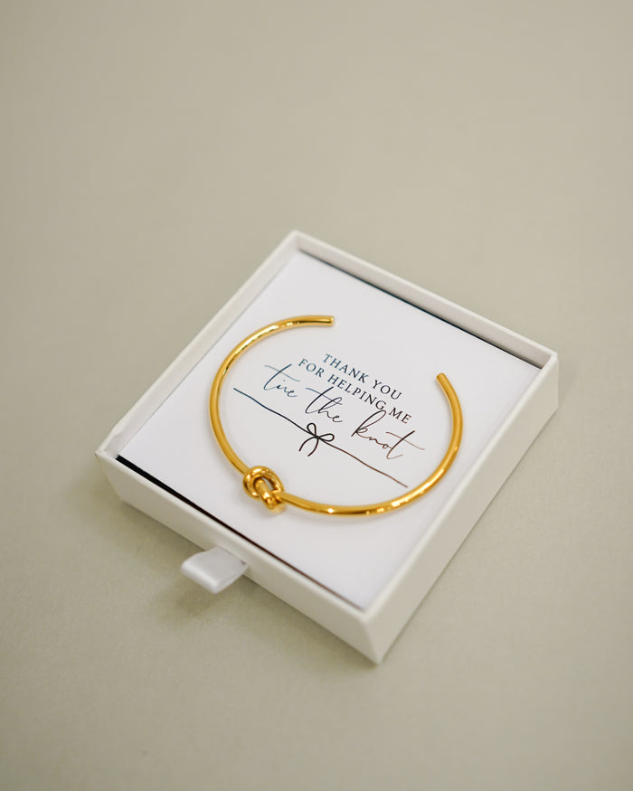 "Tie the Knot" Thank You Bracelet - Giftware - Honey Fawn Boutique
