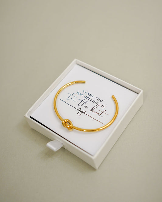 "Tie the Knot" Thank You Bracelet - Giftware - Honey Fawn Boutique