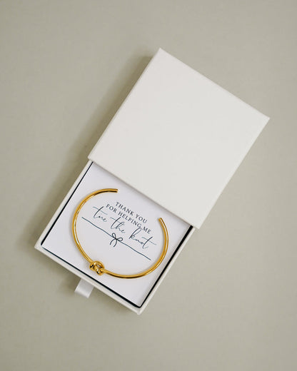 "Tie the Knot" Thank You Bracelet - Giftware - Honey Fawn Boutique