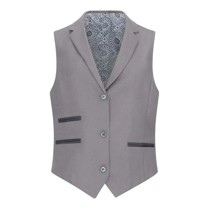 TPW-15 - Women's 3 Piece Plain Grey Suit
