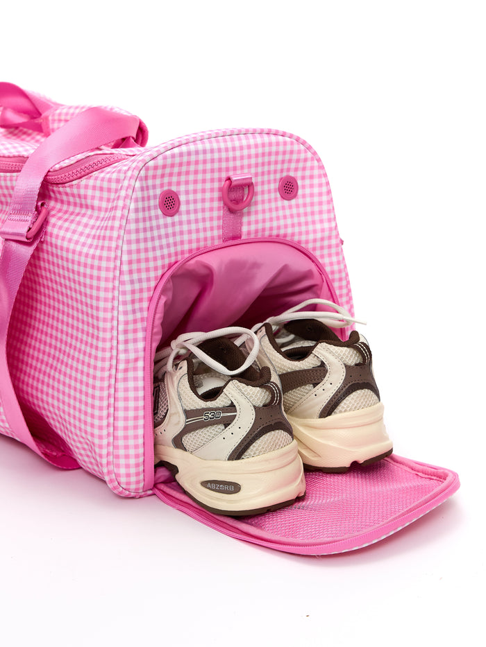 Ultimate Pocket Duffel - Pink Gingham