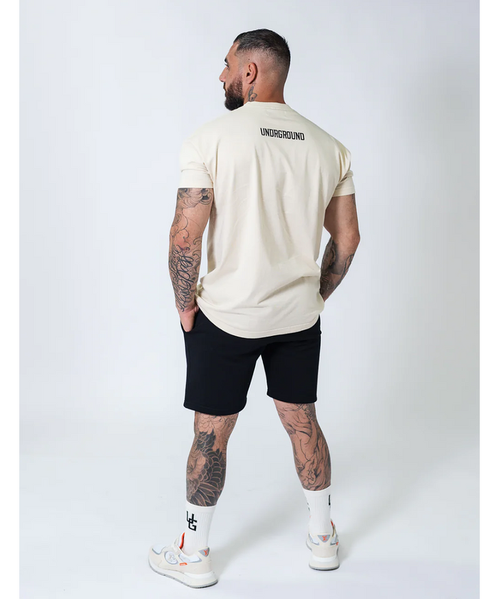UNDRGROUND Oversized Box Fit Tee (Off White)