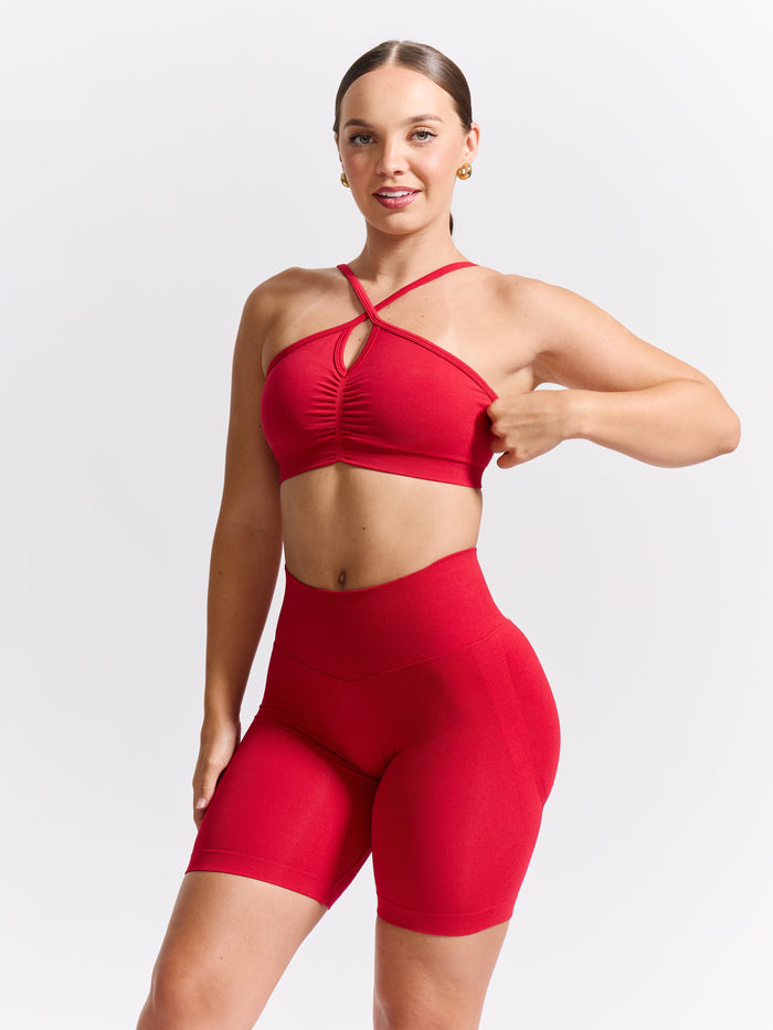 Wonder Seamless Sports Bra - Lipstick Red