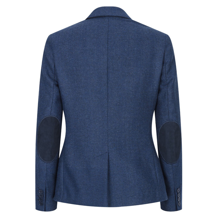 wsn02 - Women's Tweed Navy Blue Blazer Waistcoat & Trousers 1920s Suit
