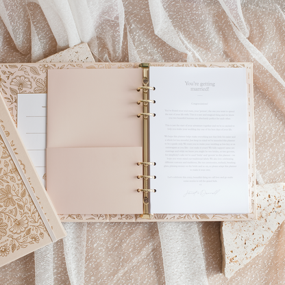 You + Me Wedding Planner Hard Cover Champagne - Giftware - Fox and Fallow