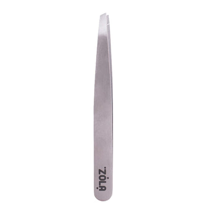ZOLA Beveled Eyebrow Tweezers Silver Eyebrow tweezers ZOLA
