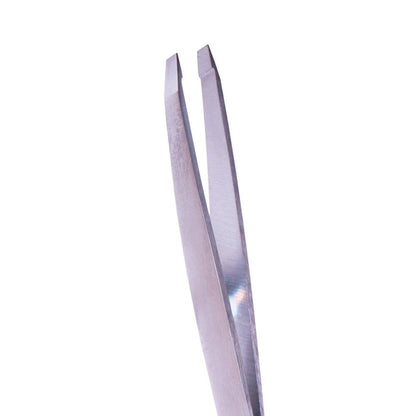 ZOLA Beveled Eyebrow Tweezers Silver Eyebrow tweezers ZOLA