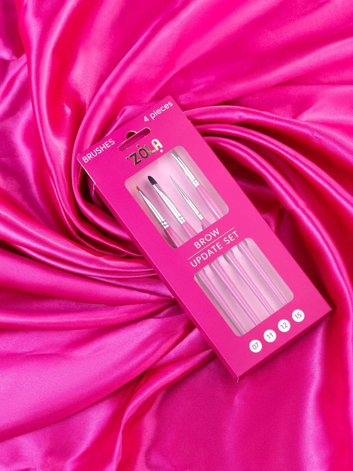 ZOLA Eyebrow Brush Set of 4 Eyebrow and Eyelash Shaping Brushes ZOLA