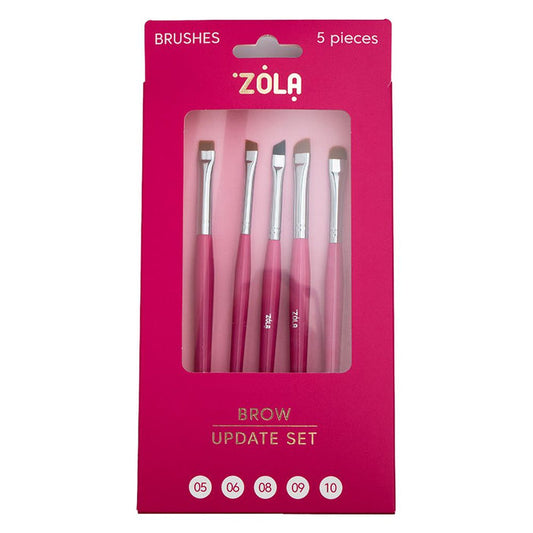 ZOLA Eyebrow Brush Set of 5 Eyebrow and Eyelash Shaping Brushes ZOLA