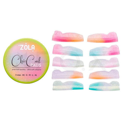 ZOLA Lash Lift Silicone Pads – Chic Curl Set of 5 (XS–XL) Lash Lift Pads ZOLA