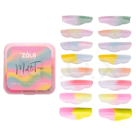 ZOLA Lash Lift Silicone Pads – Multi Tone Set of 8 (XS–3XL) Lash Lift Pads ZOLA
